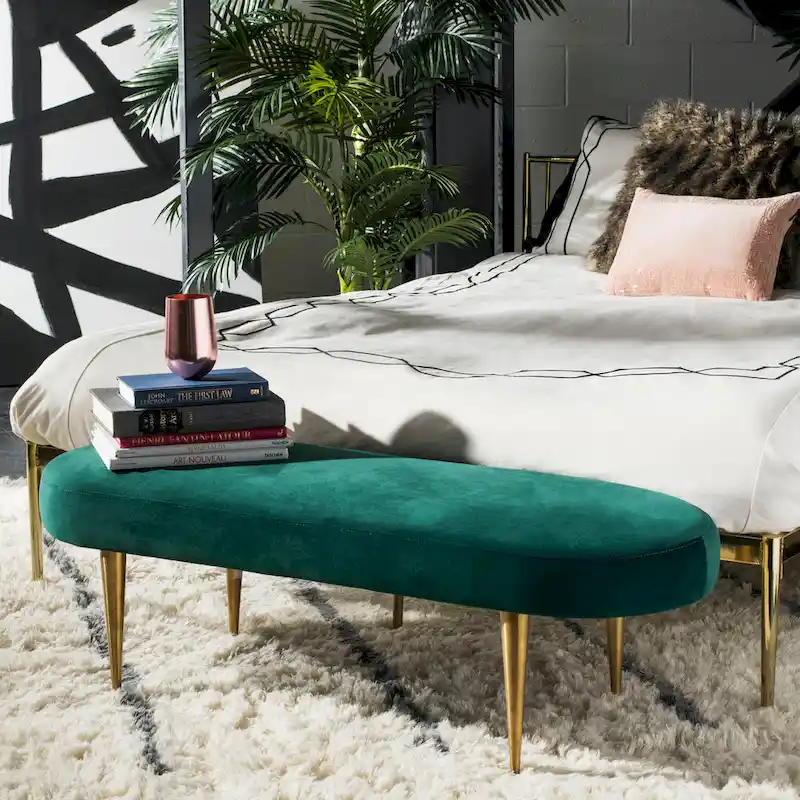 SAFAVIEH Couture Garnette Oval Bench - 48Wx18Dx16H