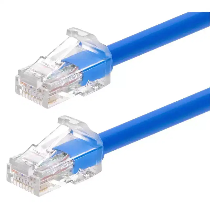 Monoprice Cat6A Component Level Patch Cable - 3ft - Blue, UTP, 24AWG, 500MHz, Pure Bare Copper, Snagless RJ45, Ethernet Cable - Micro SlimRun Series