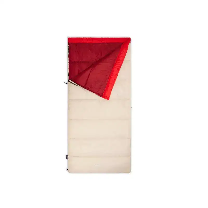 Coleman Adult Flatlands Rectangle Sleeping Bag - Cream