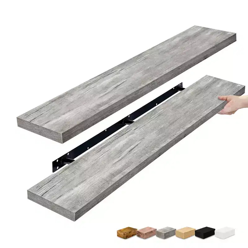 Sorbus 2 Pack 55 Inch Wall Mounted Floating Shelves - for Bathroom, Wall Decor for Bedroom, Kitchen, Living Room, Book Storage