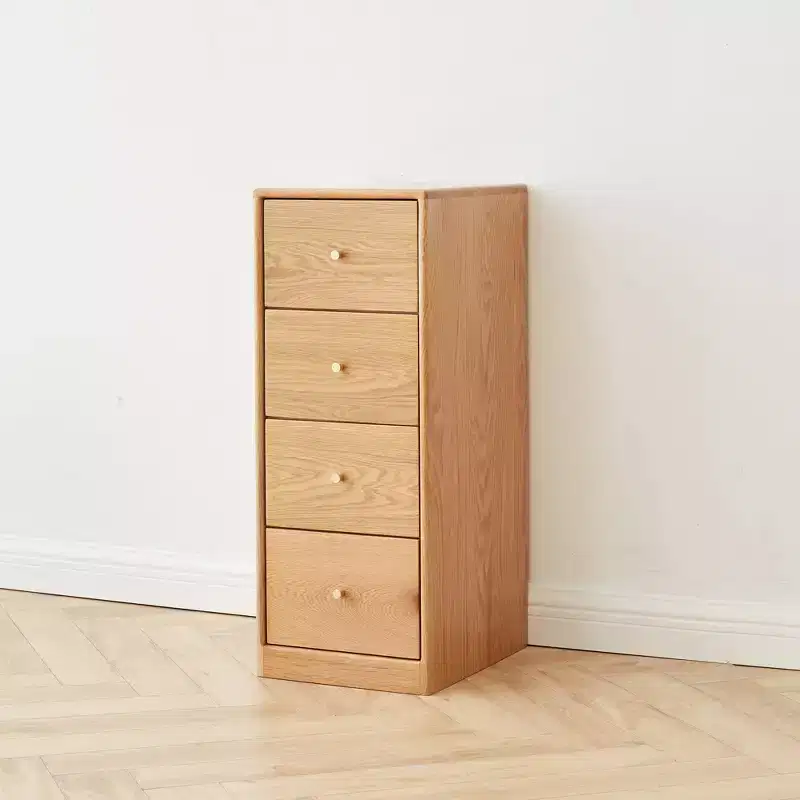 MAYEERTY Solid Oak Chest of Drawers, 3-4 Drawer Storage Cabinet for Bedroom Office Living Room