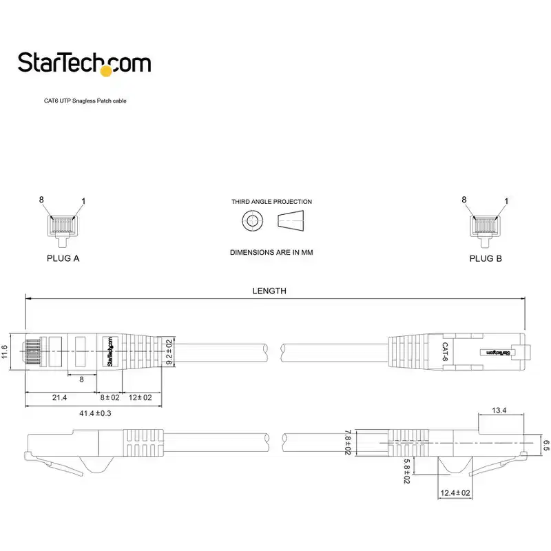 StarTech.com Cat6 Patch Cable 20ft Blue - N6PATCH20BL - Networking Cable