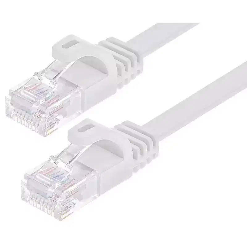 Monoprice Cat6 Ethernet Patch Cable - 7 Feet - White | Snagless RJ45, Flat, 550MHz, UTP, Pure Bare Copper Wire, 30AWG, For Network Internet Modem