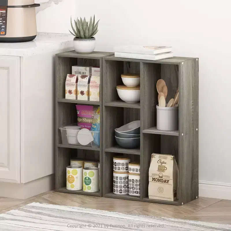 3-Tier Open Bookcase Storage Shelf Organizer