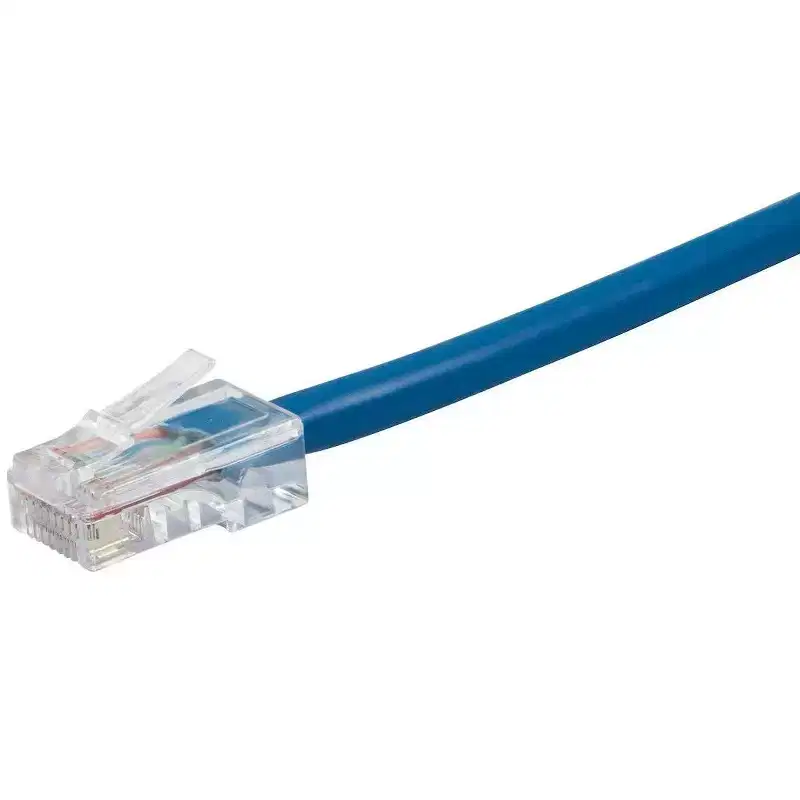 Monoprice Cat6 Ethernet Patch Cable - 3 Feet - Blue | Network Internet Cord - RJ45, Stranded, 550Mhz, UTP, Pure Bare Copper Wire, 24AWG - Zeroboot