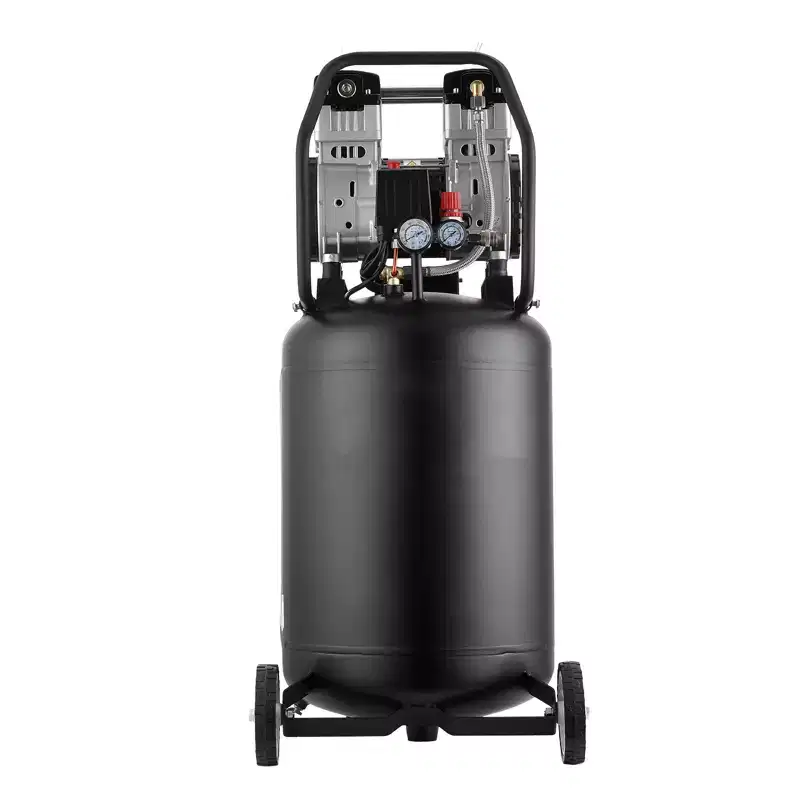 VEVOR 20-Gallon Air Compressor, 2HP 4.5 SCFM at 90PSI, Max 125PSI Pressure Oil-Free Air Compressor Tank, Portable on Wheels, 120V,Black