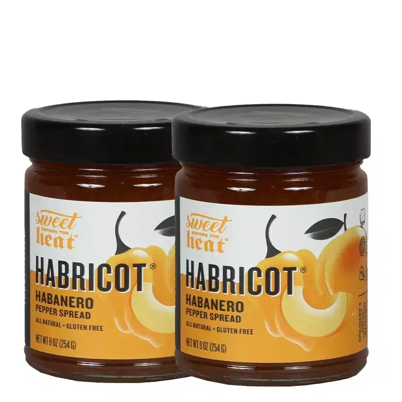 Chili Dawg's Foods of Fire 9 oz Gluten Free Habricot Pepper Spread - Pack of 2