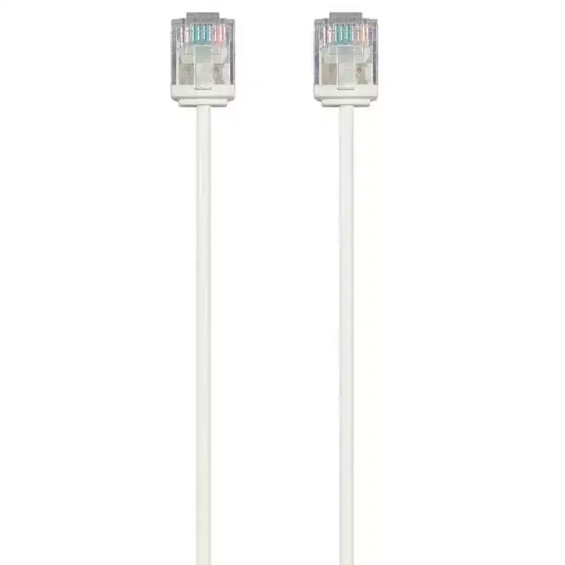 Monoprice Cat6 Ethernet Patch Cable - 3 Feet - White | Stranded, 550MHz, UTP, Pure Bare Copper Wire, 32AWG - Micro SlimRun Series