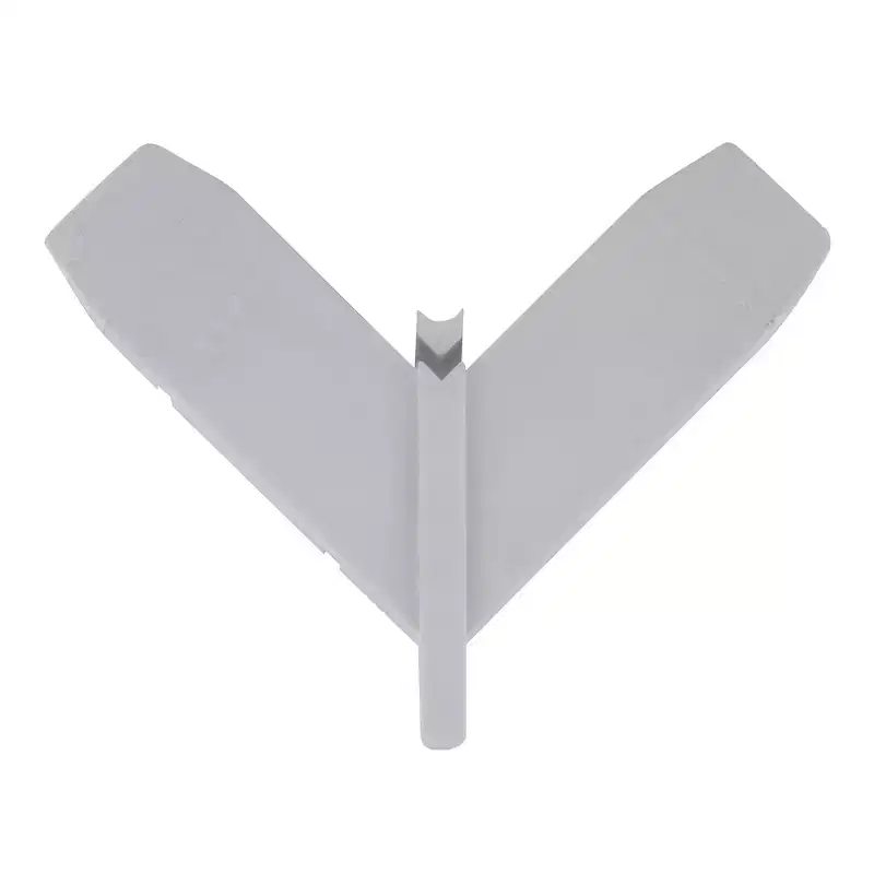 Brixwell Miter Corner Brackets, Nylon Construction, 3-1/8 Height, 3-1/8 Length, 7/8 Inner Width, 1 Overall Width, White Finish