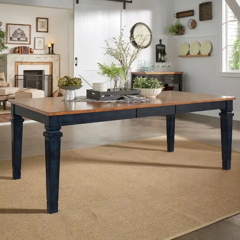 Elena Solid Wood Extendable Dining Table by
