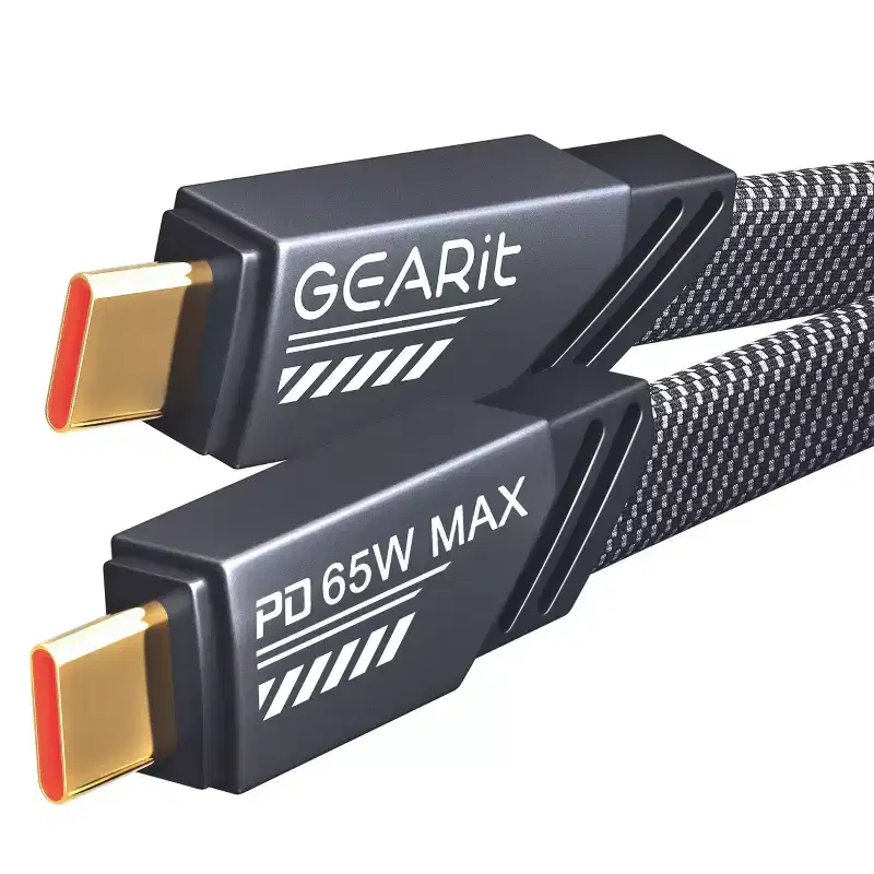 GEARit Lifestyle Series - 65W USB-C to USB-C Cable Fast Charging, 4 Feet