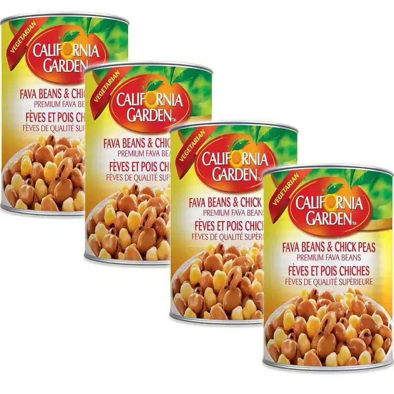 California Garden - Fava Beans and Chick Peas, (4 Pack) 450g