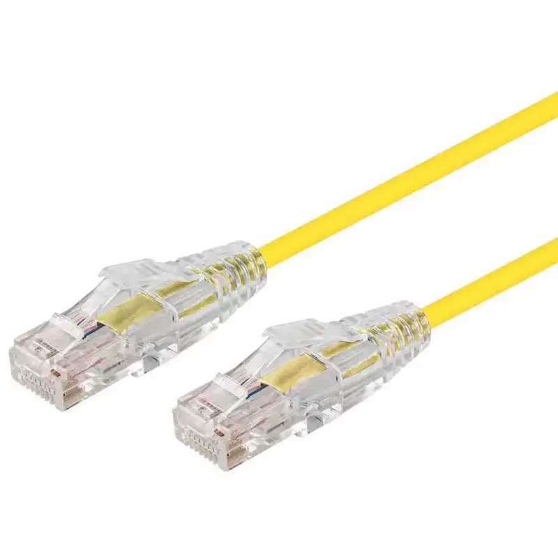 Monoprice Cat6 Ethernet Patch Cable - 5 Feet - Yellow | Network Internet Cord - Snagless RJ45 Stranded 550MHz UTP CMR Riser Rated Pure Bare Copper
