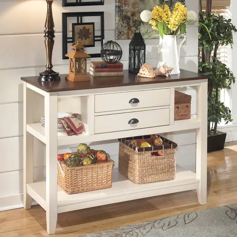 Two-tone Server - 48 W x 20 D x 35.63 H