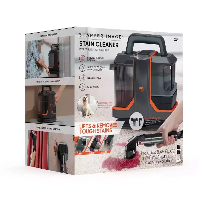 Sharper Image Stain Cleaner Portable Spot Vacuum Gray