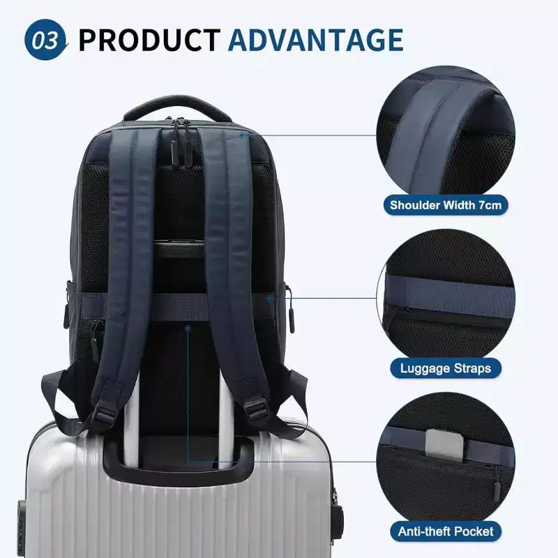 Summit Adventure Anti-Theft Flight Approved Waterproof Backpack