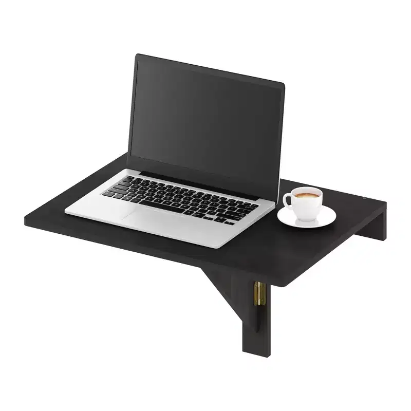 Furinno Wall Mounted Floating Computer Desk Home Office Study Table for Bathroom&Kitchen&Bedroom&Dining Room&Balcony,Espresso