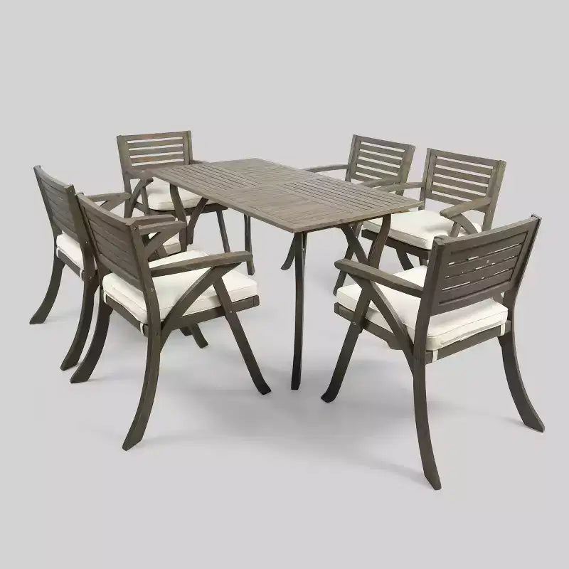 Hermosa 7pc Acacia Dining Set - Christopher Knight Home