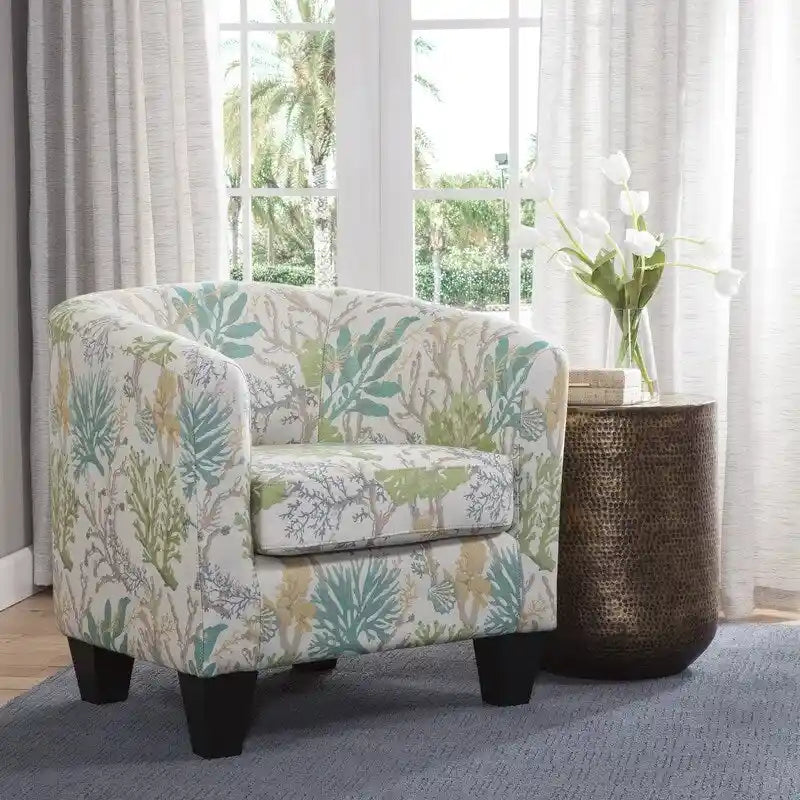 Grafton Home Enzo Upholstered Accent Barrel Chair