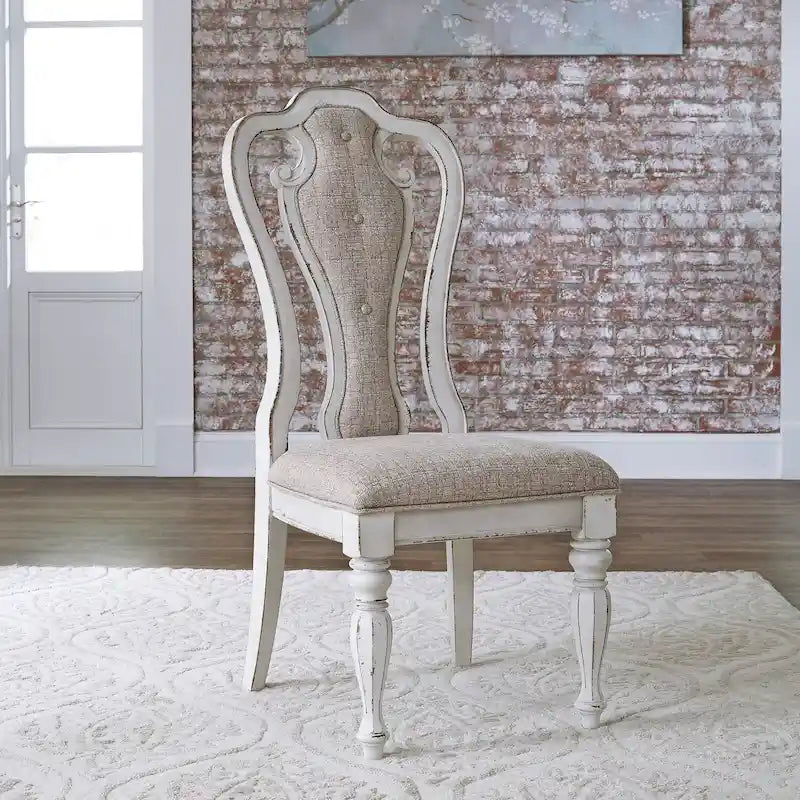 Magnolia Manor Splat Back Upholstered Side Chair (Set of 2)