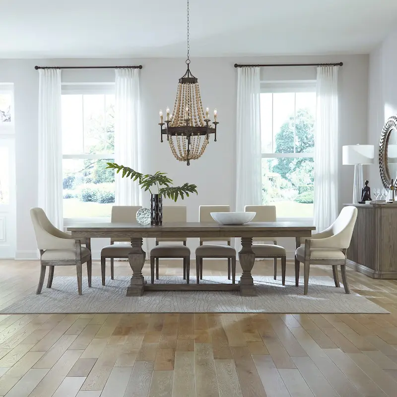 Westfield Havana Brown 7 Piece Trestle Table Set