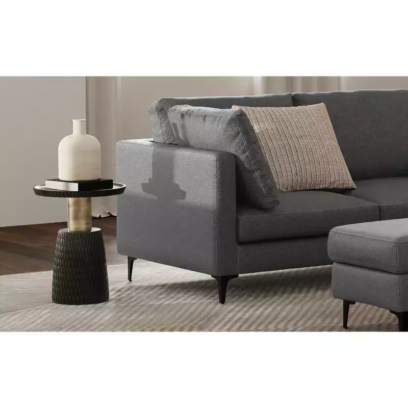 Violeta 16 inch Wide Solid Mango/Metal Contemporary End Table