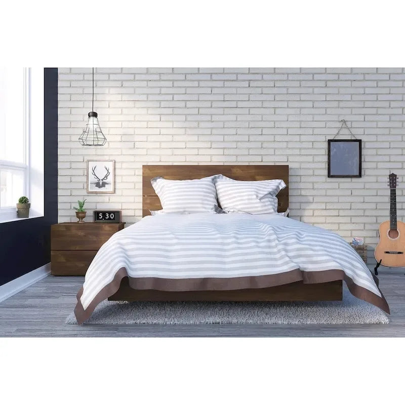 Nexera Karibou 3 Piece Bedroom Set, Truffle