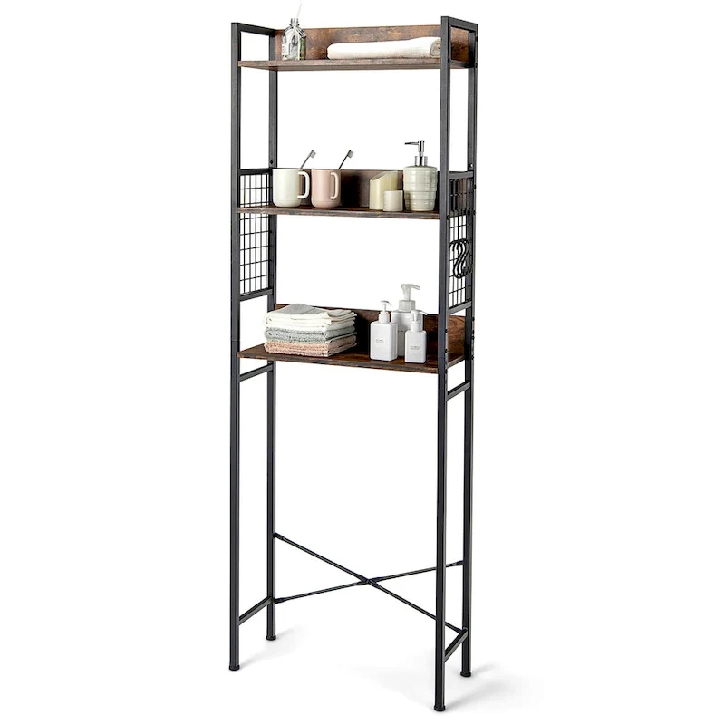 Costway 3-Tier Over-The-Toilet Storage Rack Bathroom Organizer Space - See Details