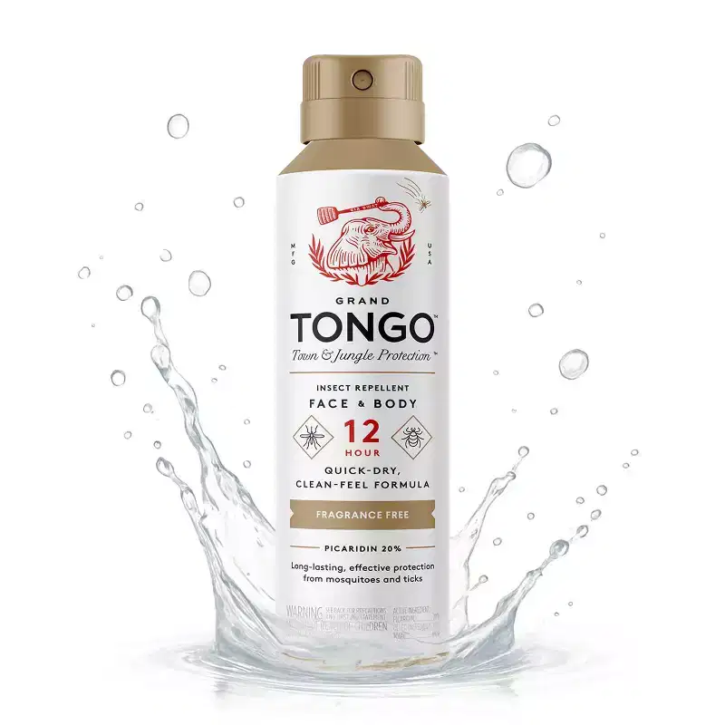 Grand Tongo DEET-Free Picaridin Insect Repellent Family Formula - Fragrance Free - 4.5oz: Skin Spray for Mosquito Protection