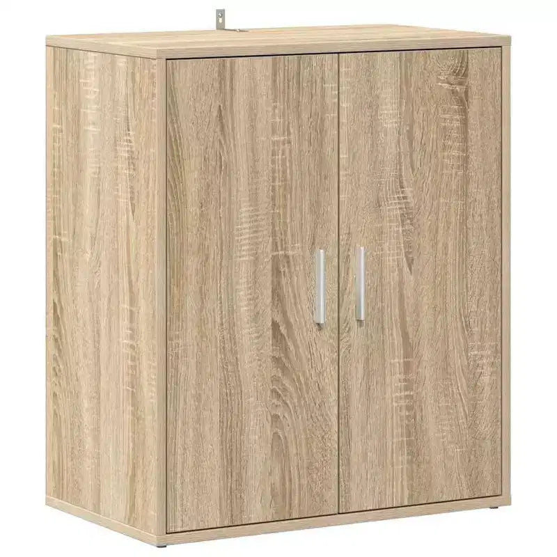 Shoe Cabinet Oak Engineered Wood Compact