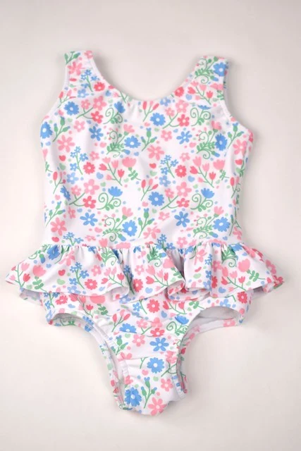Floral Ruffle One Piece Swimsuit