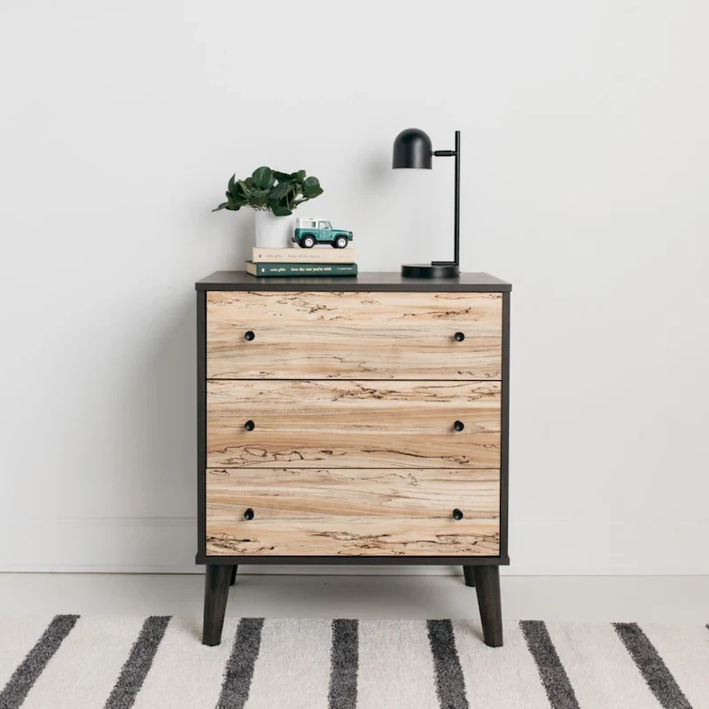 Two-Tone Drawer Chest with Smooth-Glide Drawers