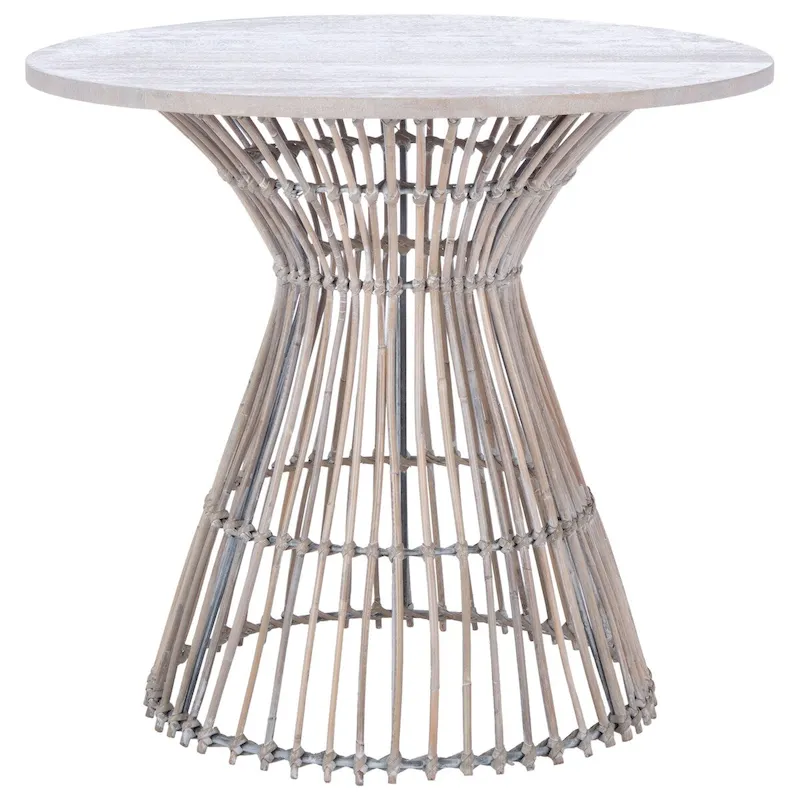 SAFAVIEH Abigail Coastal Round Accent Table - 23  W x 23  L x 20.1  H - 23Wx23Dx20H