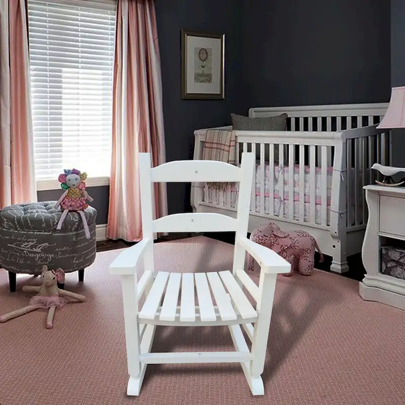 Childrens Rocking Chair, Features Classic Rocker Design Perfect for Indoor or Outdoor