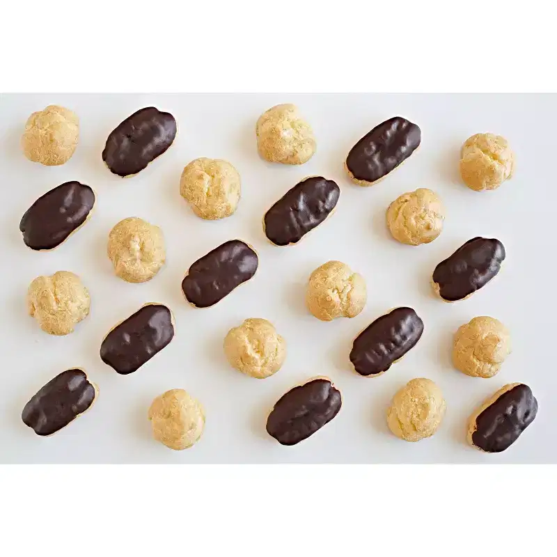 Delizza Patisserie Belgian Custard Cream and Dark Chocolate Frozen Mini Eclairs - 30pk