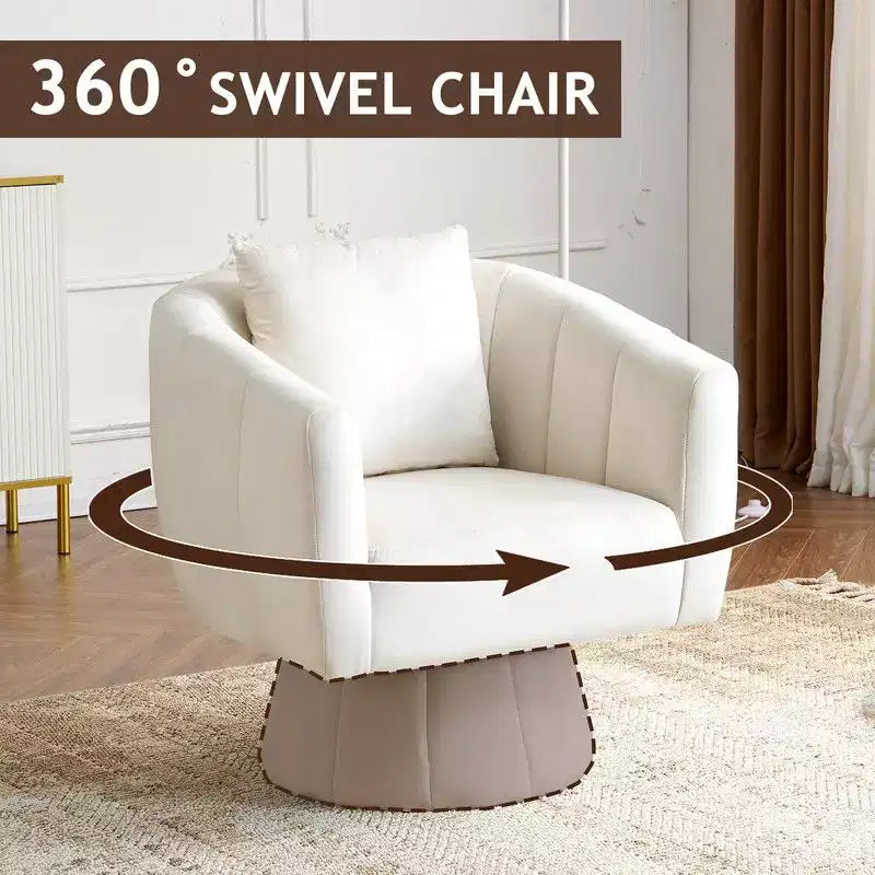 Upholstered Swivel Accent Chair