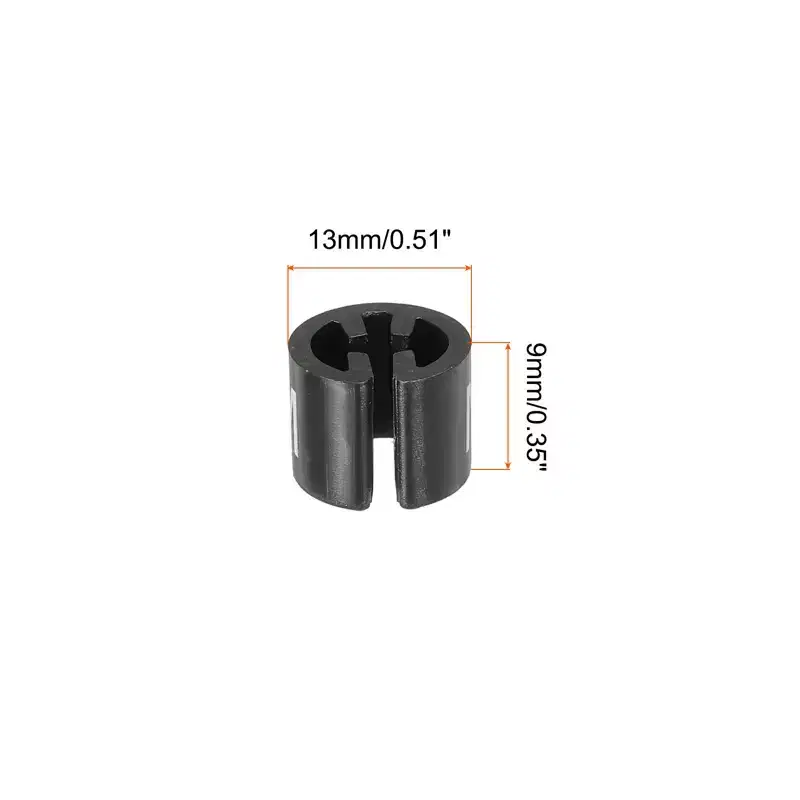 Unique Bargains Plastic Color Coding Reusable Easy to Remove Clothes Hanger Marker M Size Black 100 Pcs