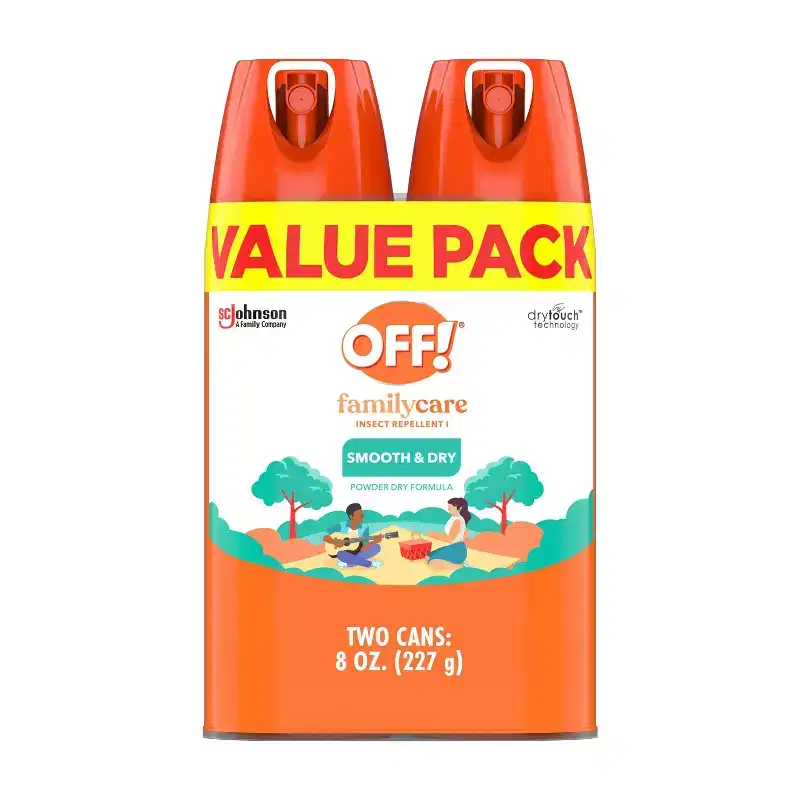OFF! FamilyCare Smooth & Dry Insect & Mosquito Repellent Spray - 2ct/4oz each