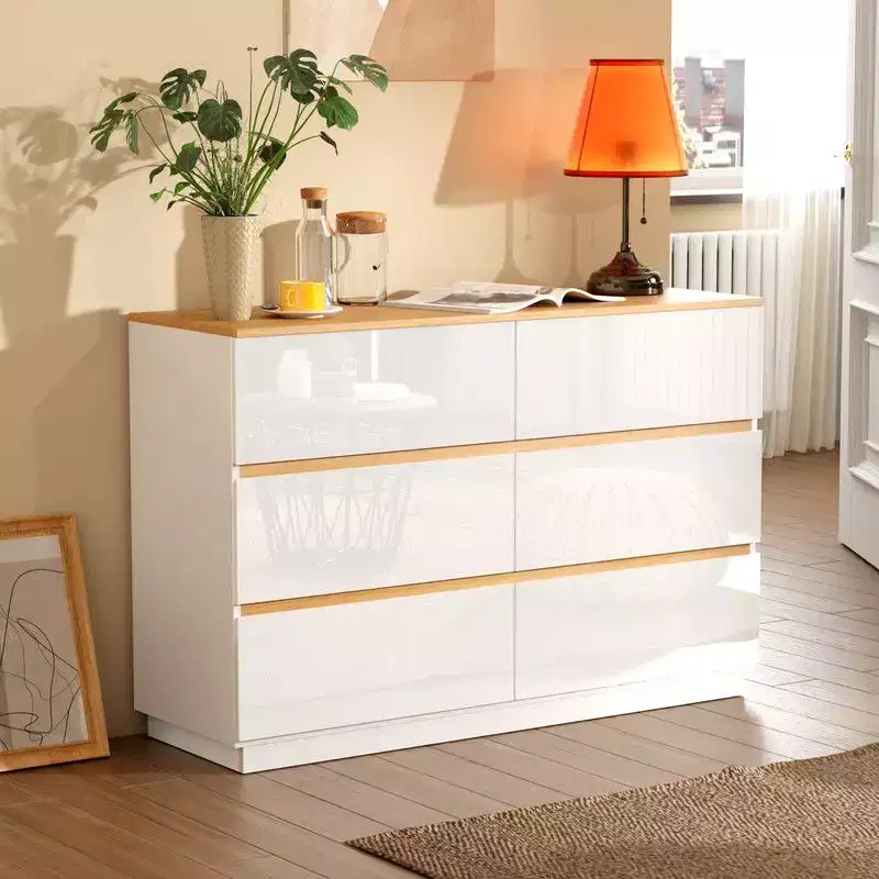 47-Inch Two-Row Six-Drawer Contrast Color Dresser