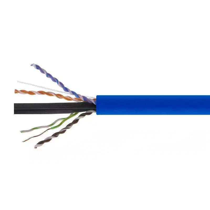 Monoprice Cat6A Plenum Bulk Cable - 500 Feet - Blue | UL, Solid, 650MHz, UTP, CMP, Bare Copper, 10G, 23AWG, TAA, Networking Cable, LAN, Modem, Router
