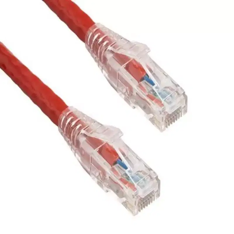 SANOXY Cables and Adapters; 2ft Cat6 550 MHz UTP Ethernet Network Patch Cable with Clear Snagless Boot, Red