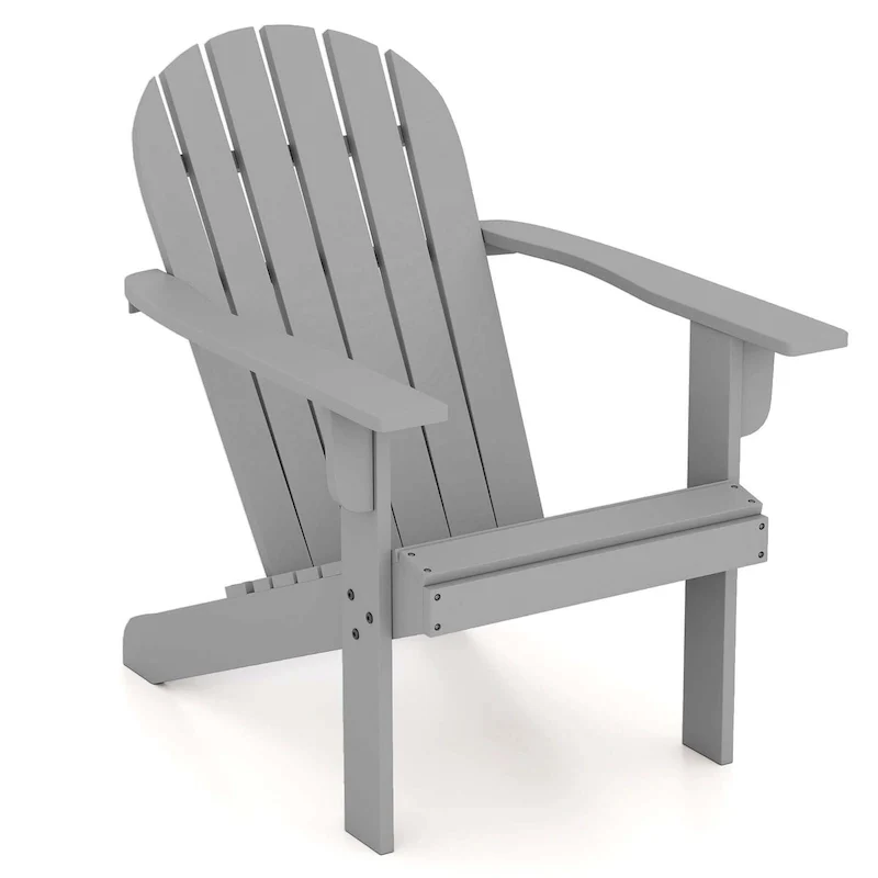 Costway Patio Adirondack Chair with Inclined Seat High Backrest & Wide - See Details