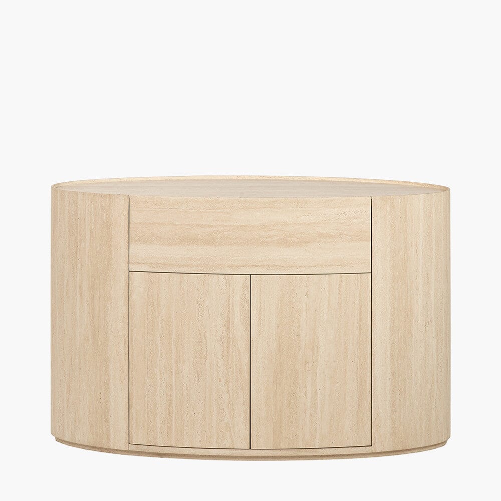 Travertine Effect 2 Door Sideboard