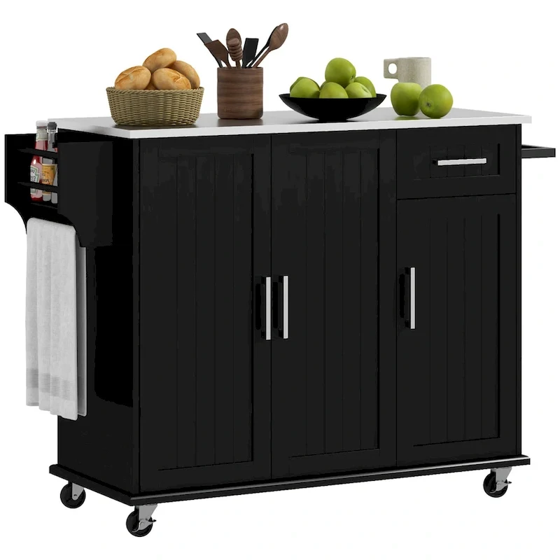 Kitchen Island With Storage(no include stool)