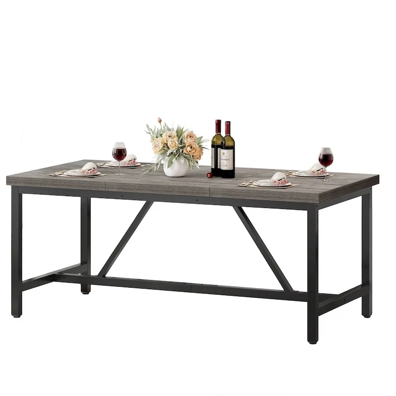70-Inch Rustic Dining Table for 6�? People
