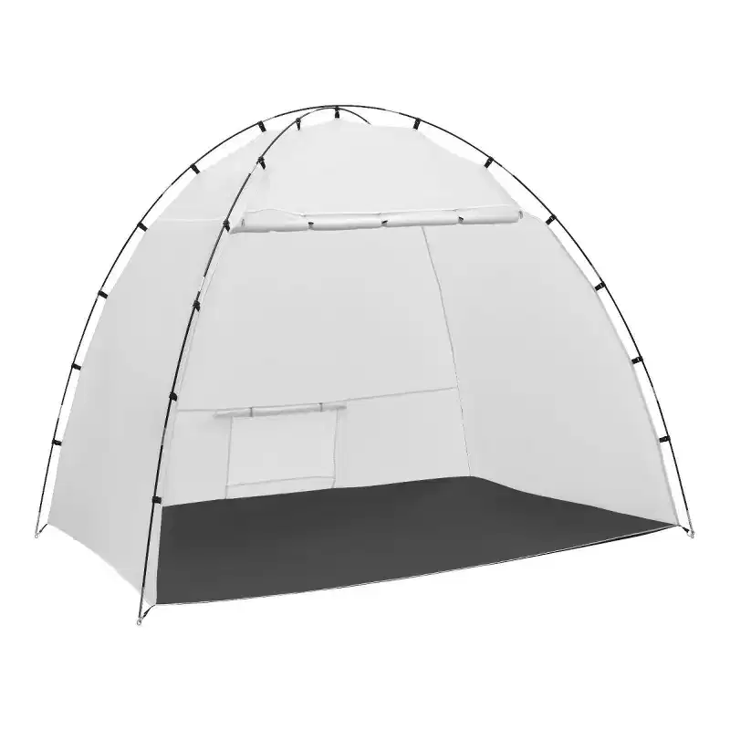 AEELLEEA Portable Paint Booth Tent with Floor & Mesh Screen, Large Spray Paint Shelter for Furniture & Cabinets