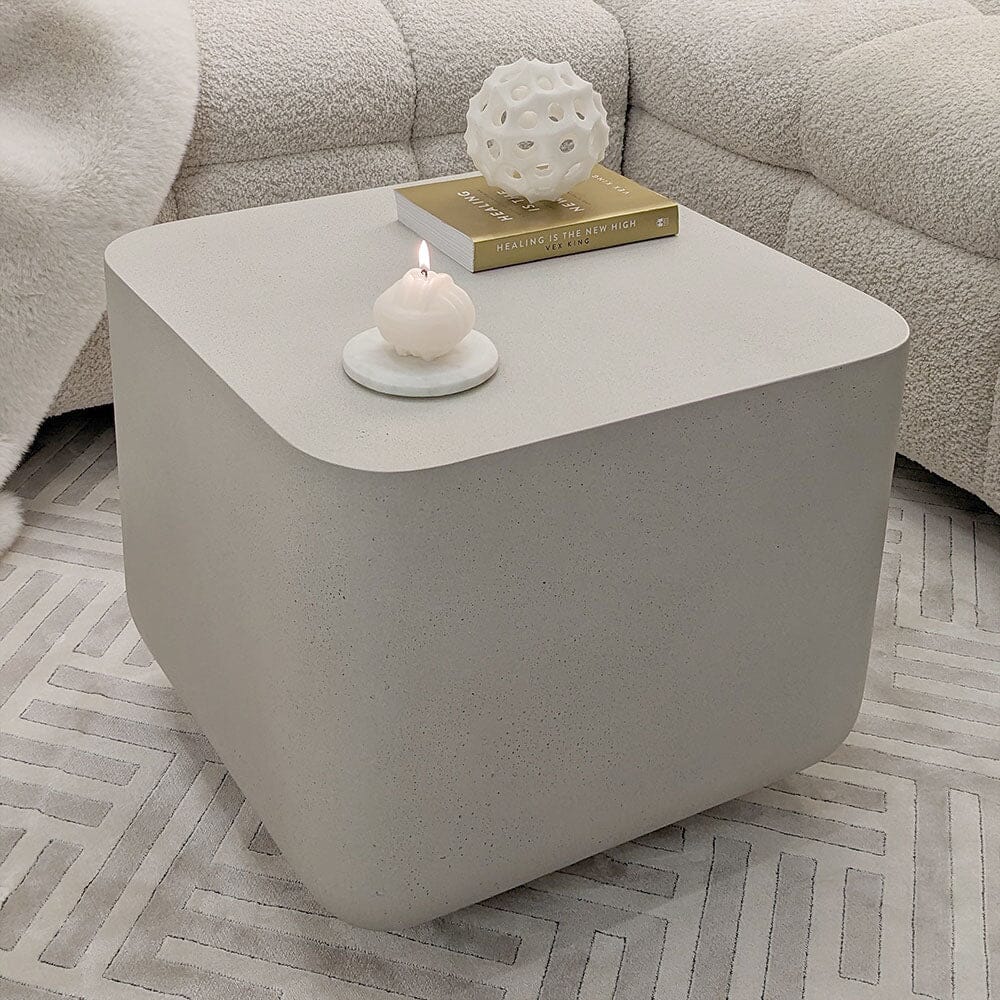 Putty Concrete Effect Side Table