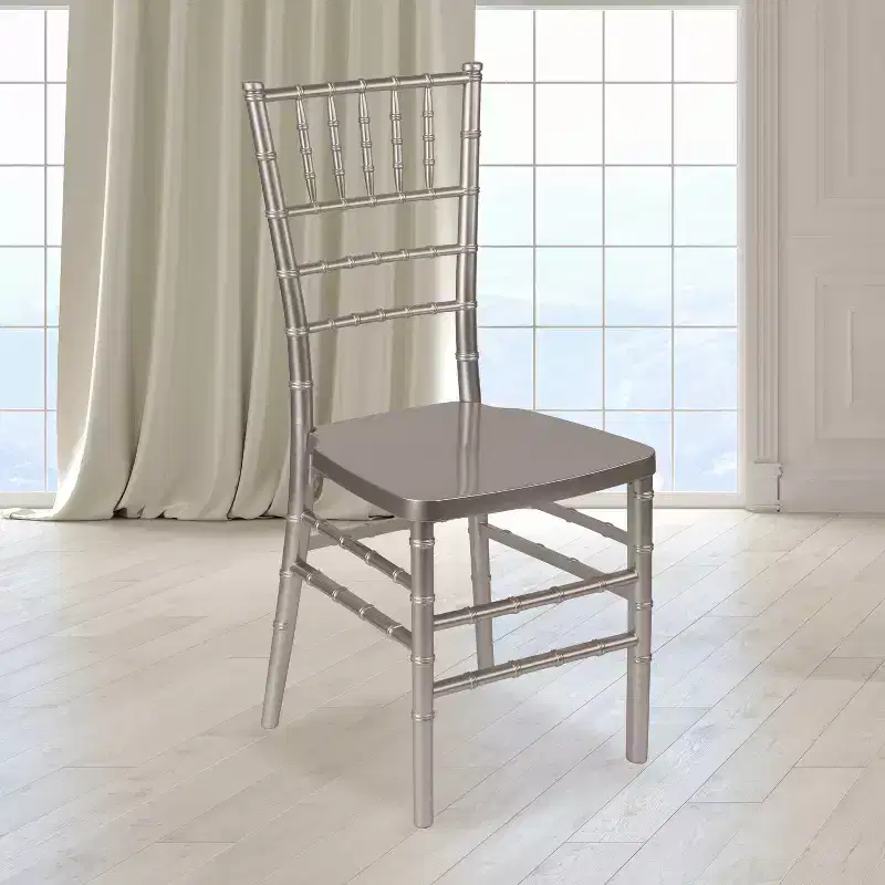 Black / Champagne / Gold / White / Silver / Pewter / Mahogany 鈥?Resin Stacking Chiavari Chair, Seats 1