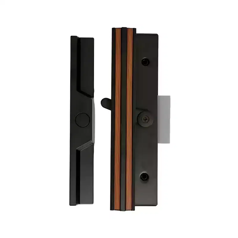 Brixwell 13-271 Patio Door Handle Set 4-15/16 Hole Centers Black Finish