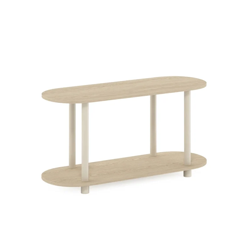 Turn-N-Tube No Tools Modern Oval Side Table